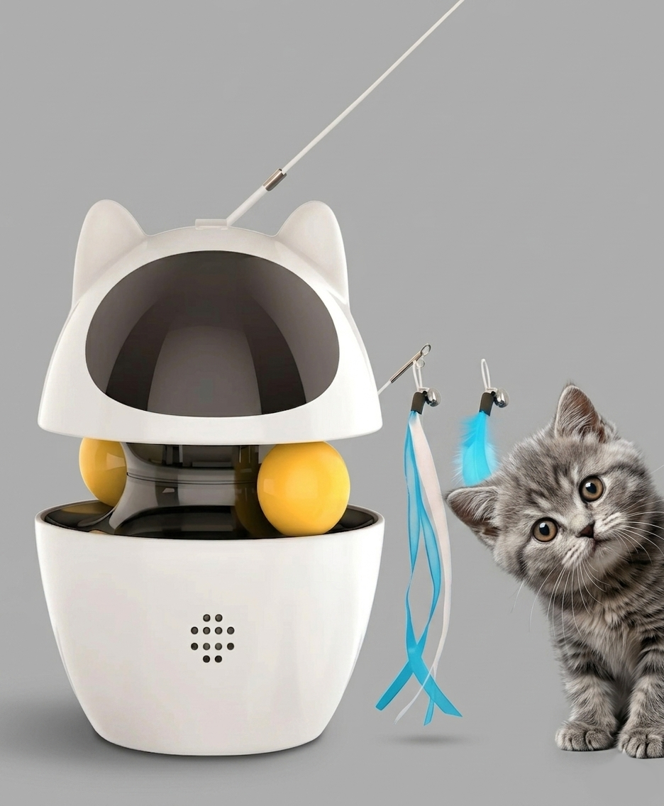 3 in 1 Cat Toys Indoor Electric Interactive Toys