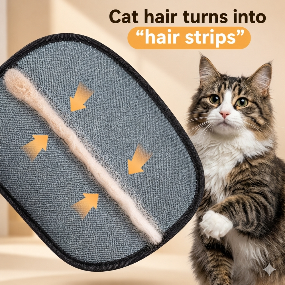 Pet Hair Removal Grooming Glove