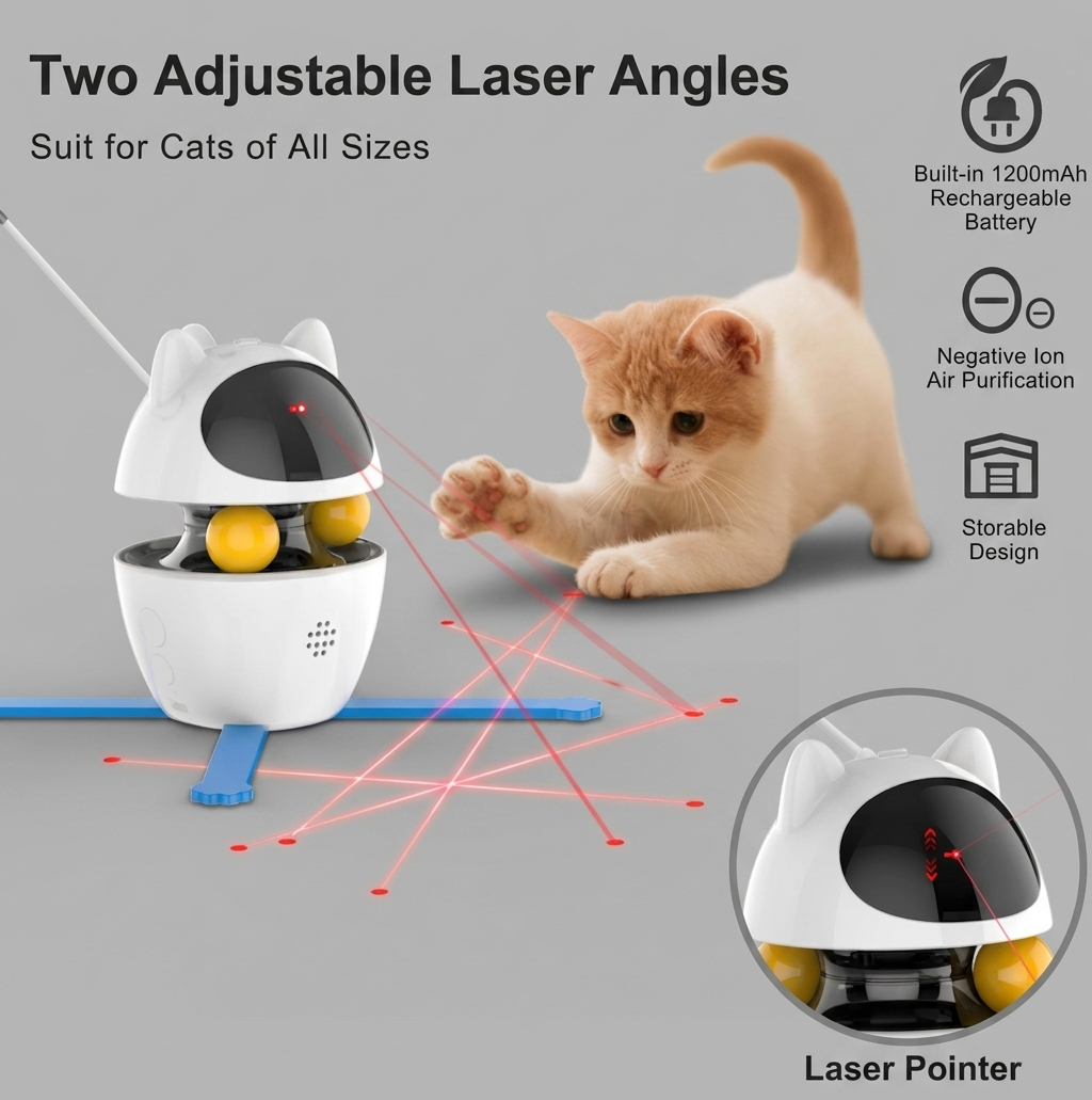 3 in 1 Cat Toys Indoor Electric Interactive Toys