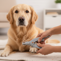 Pet cat and dog nail clippers with LED light
