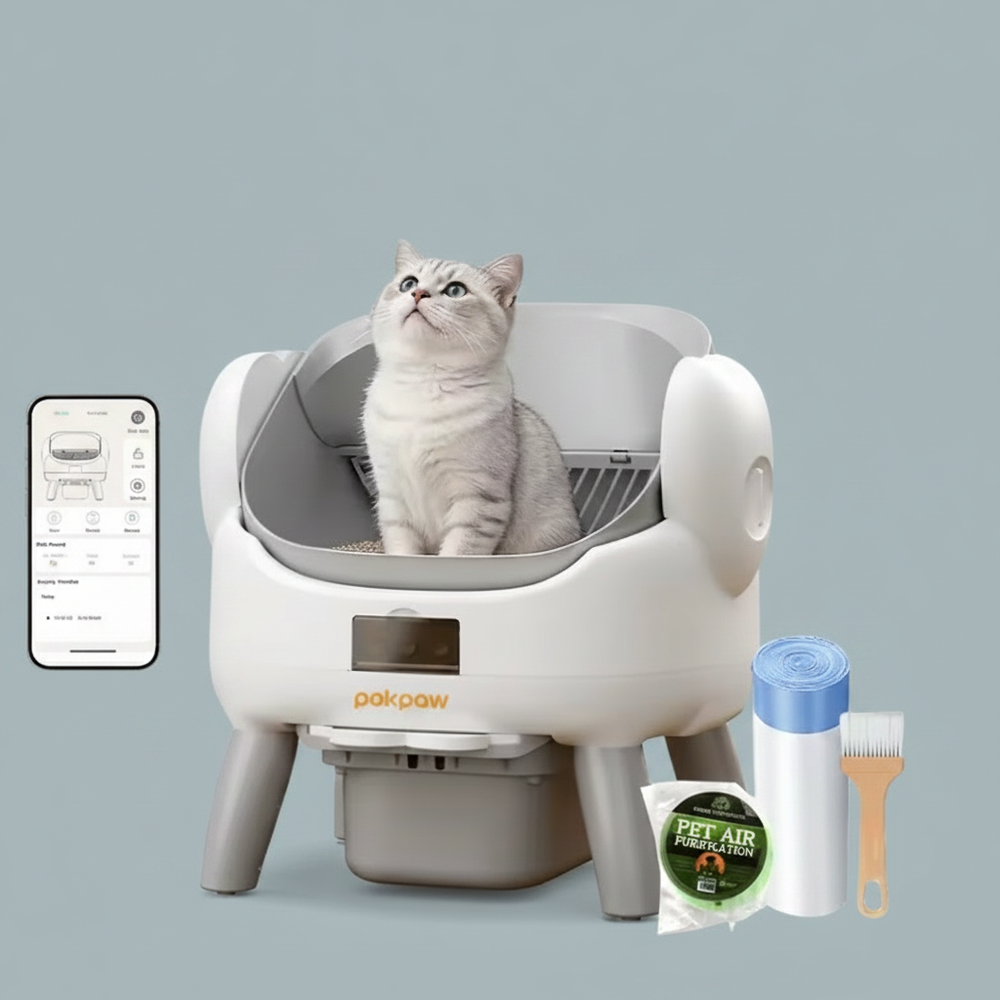Automatic Cat Litter Box App 72L Large