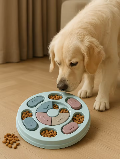 Slow Feeder Dog Bowl – Interactive Feeding Toy