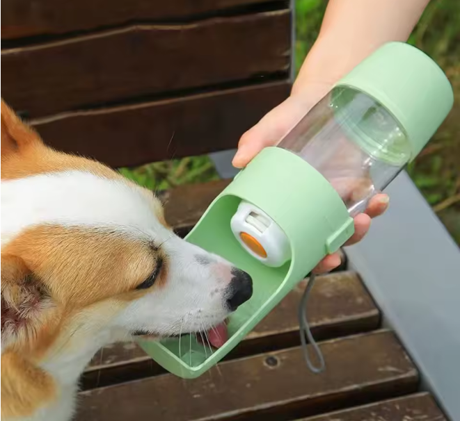 Portable Pet Water Bottle & Food Container