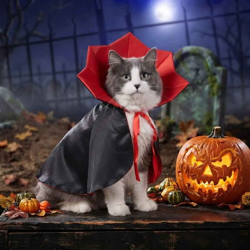Halloween Pet Vampire Cape Costume